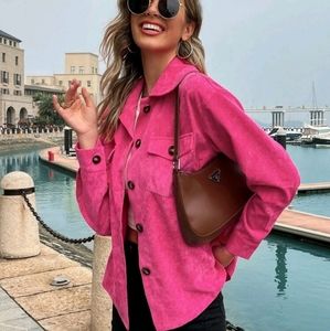 Oversized Pink Corduroy Jacket